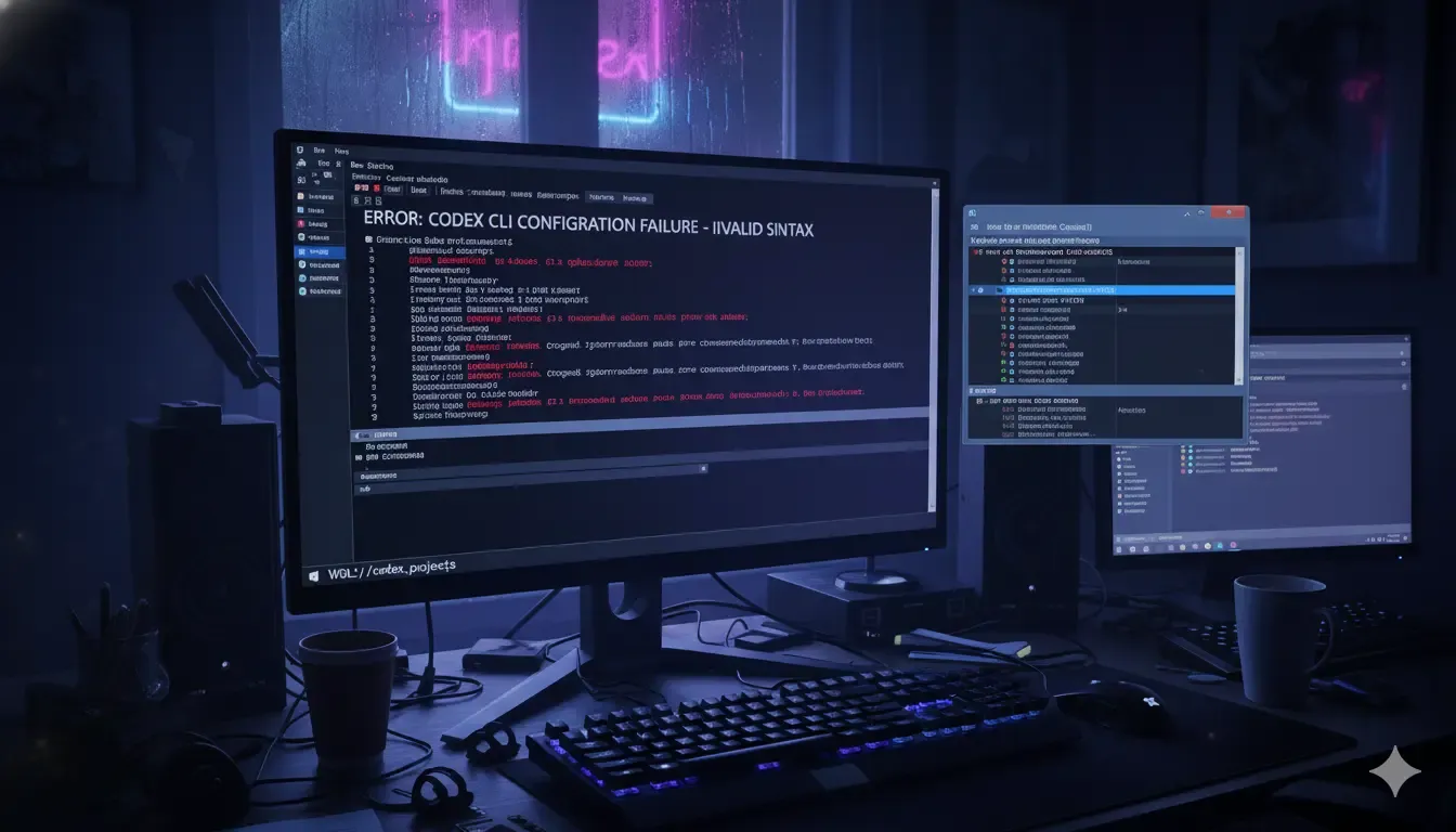 修復 codex cli Error loading configuration 問題
